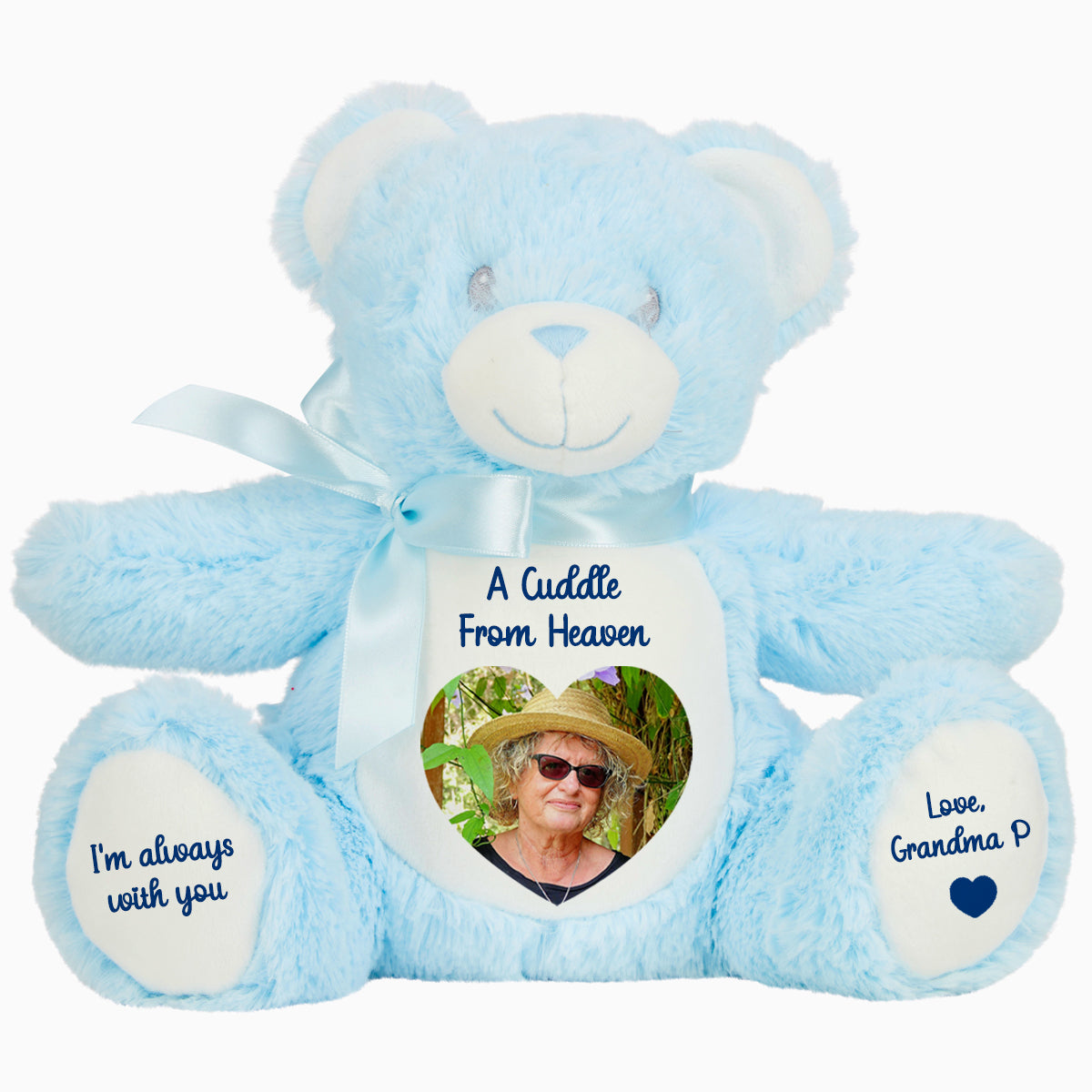 A Cuddle from Heaven Personalised Photo Teddy Bear