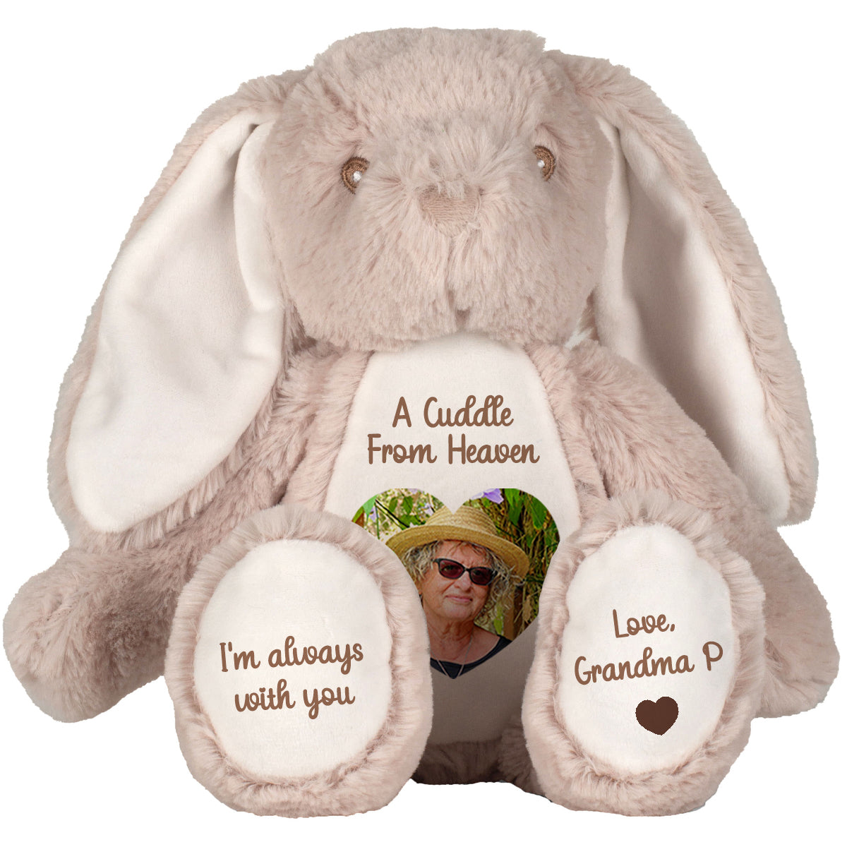 A Cuddle from Heaven Personalised Photo Teddy Bear
