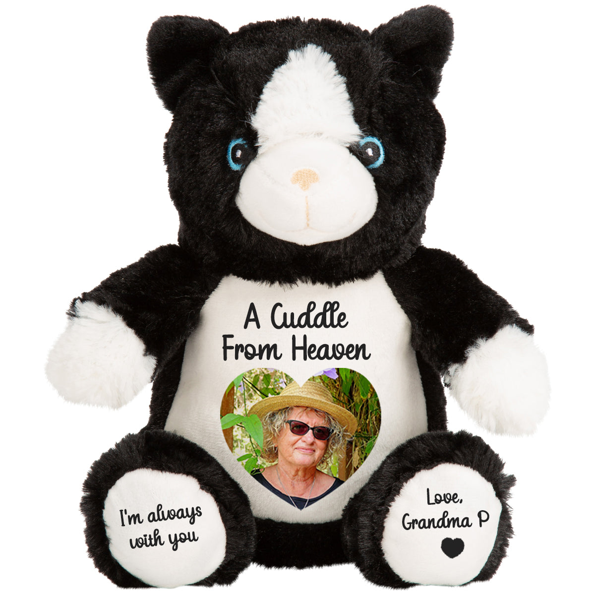 A Cuddle from Heaven Personalised Photo Teddy Bear