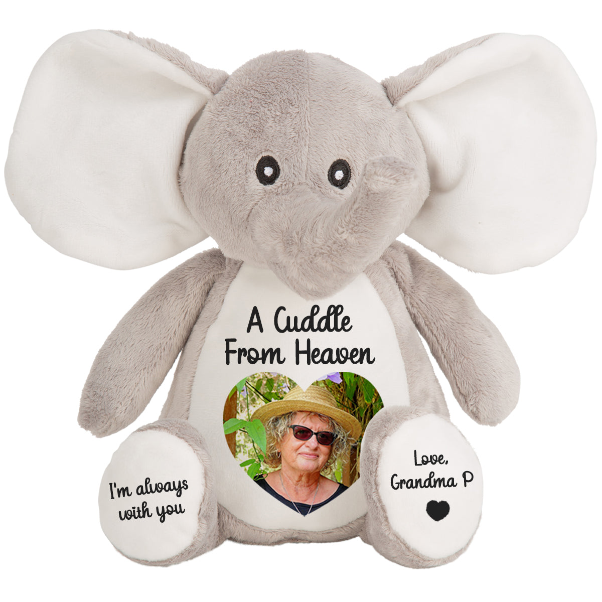 A Cuddle from Heaven Personalised Photo Teddy Bear