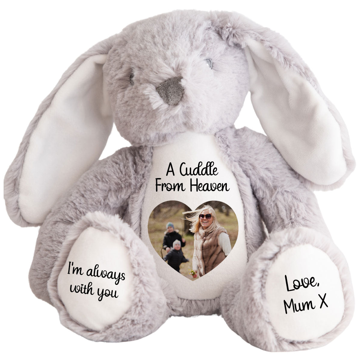 A Cuddle from Heaven Personalised Photo Teddy Bear