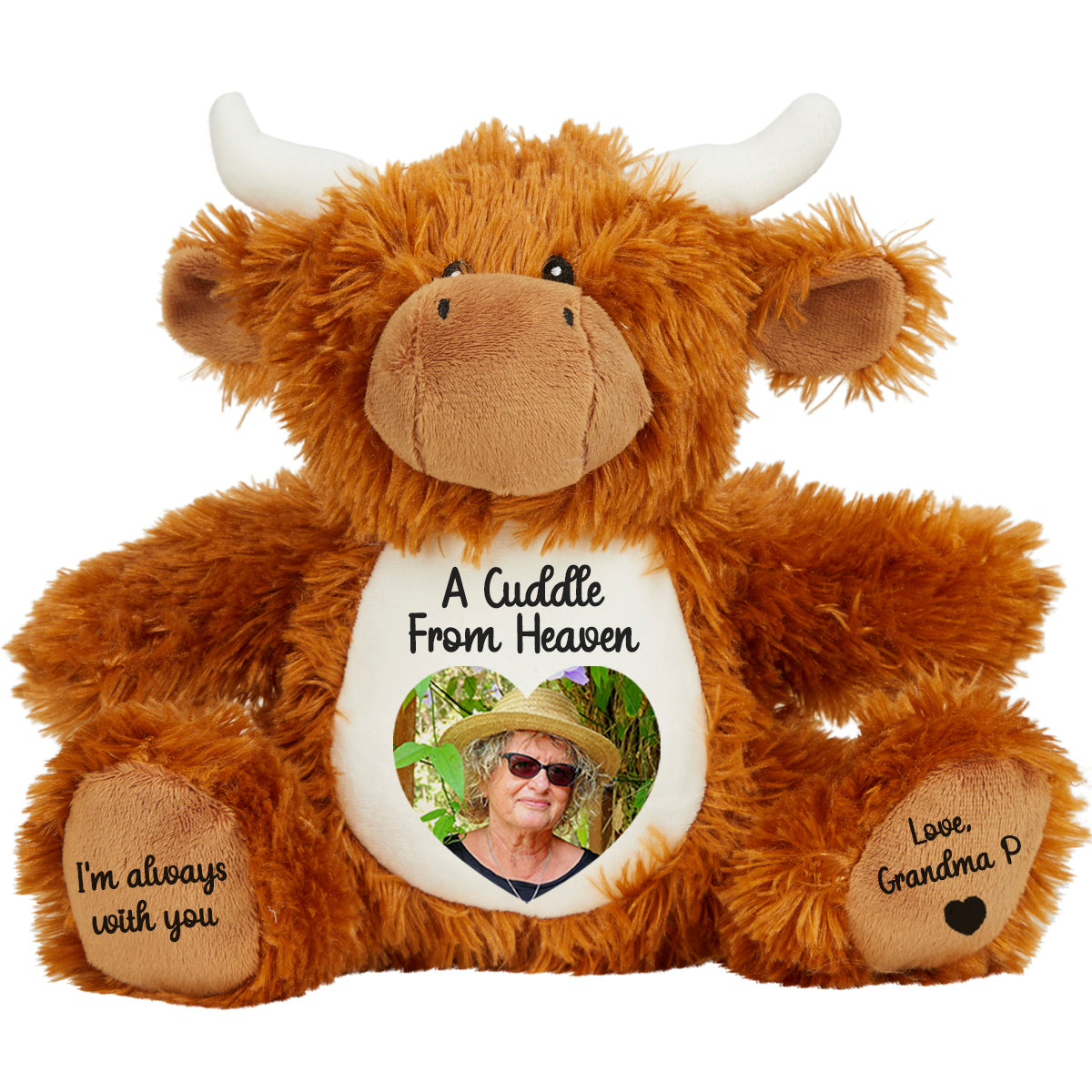 A Cuddle from Heaven Personalised Photo Teddy Bear