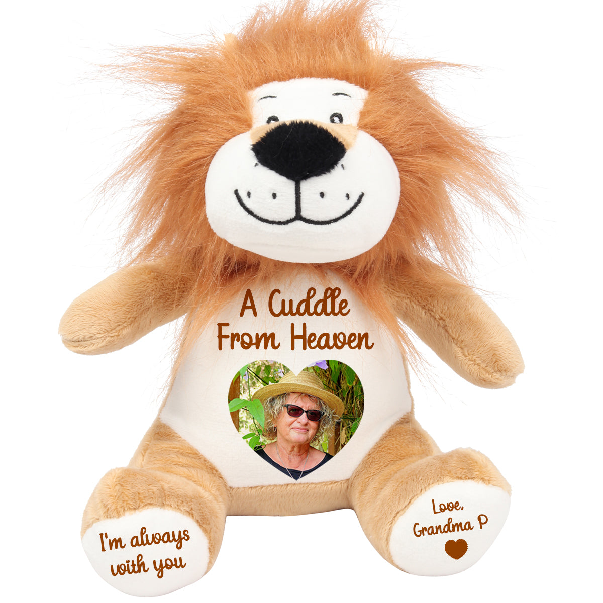 A Cuddle from Heaven Personalised Photo Teddy Bear