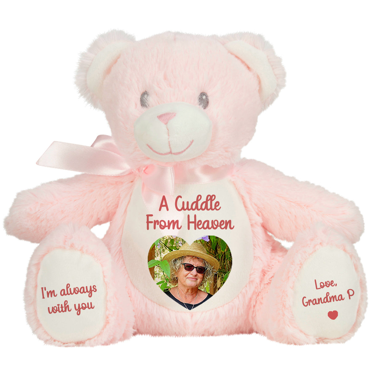 A Cuddle from Heaven Personalised Photo Teddy Bear
