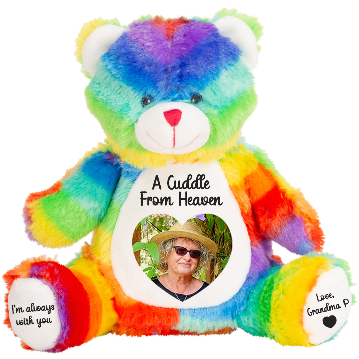 A Cuddle from Heaven Personalised Photo Teddy Bear
