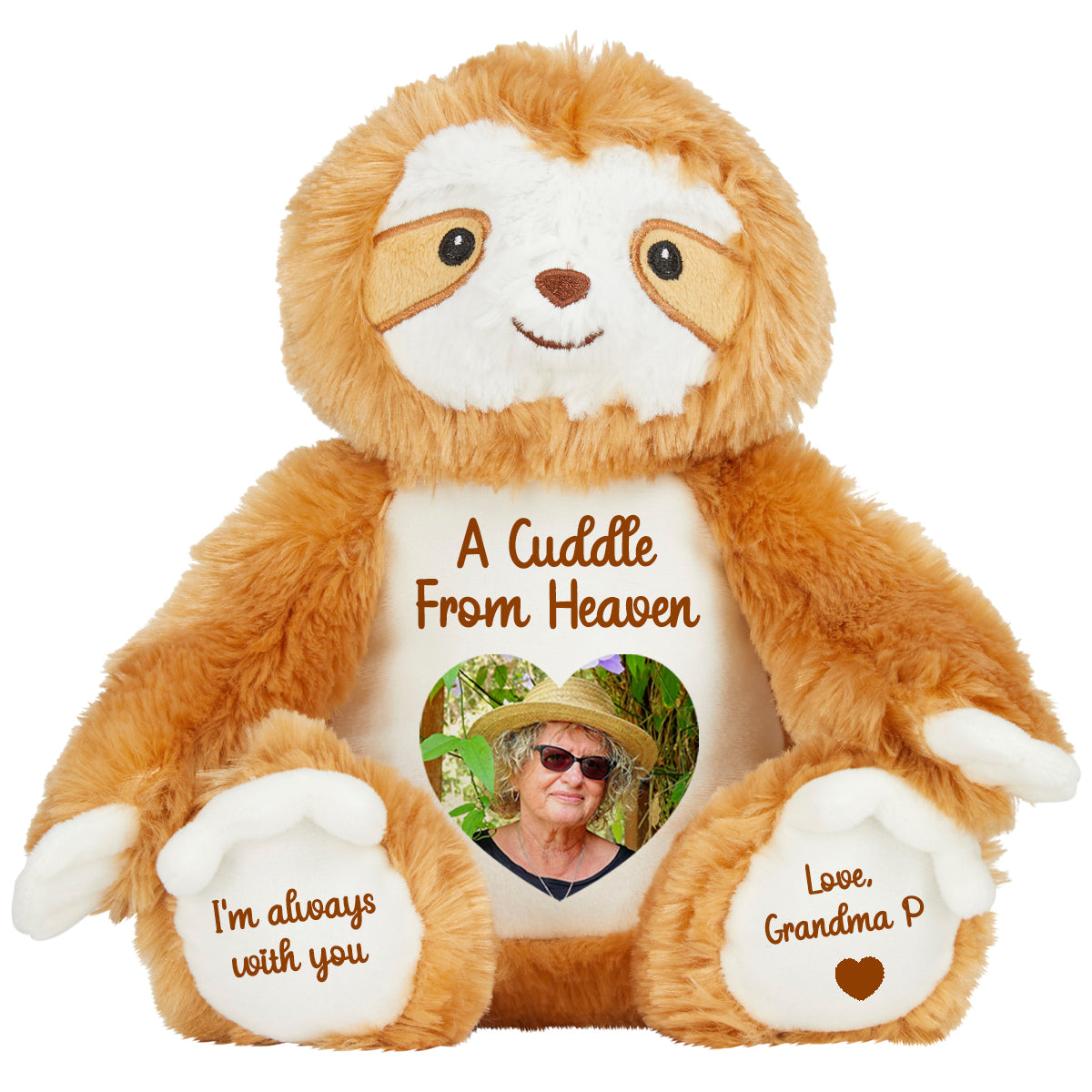 A Cuddle from Heaven Personalised Photo Teddy Bear