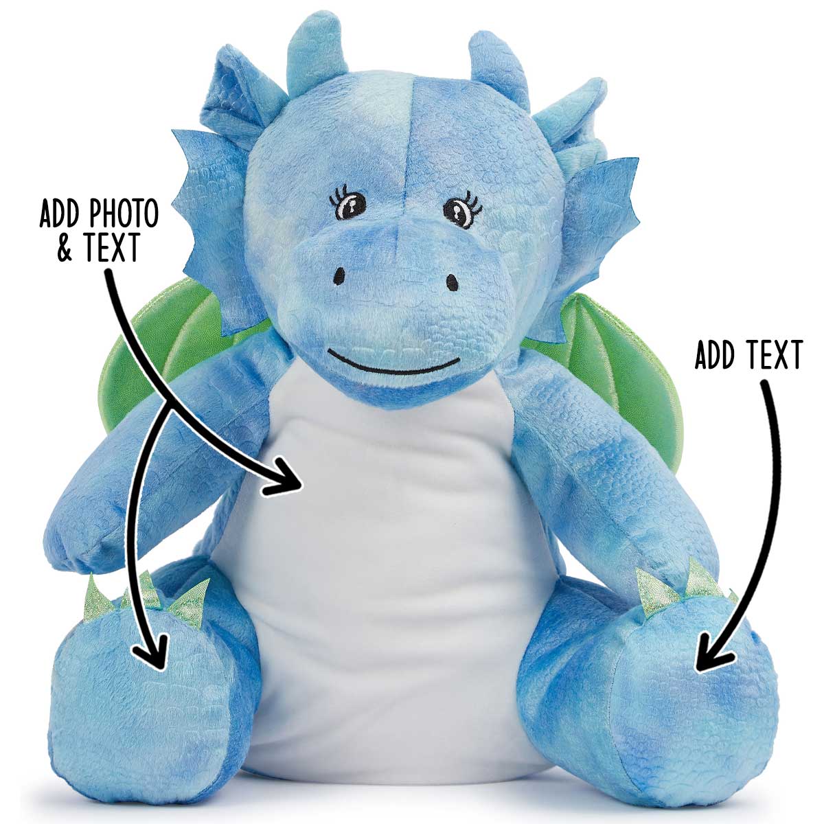 Personalised Large Dragon Teddy Bear
