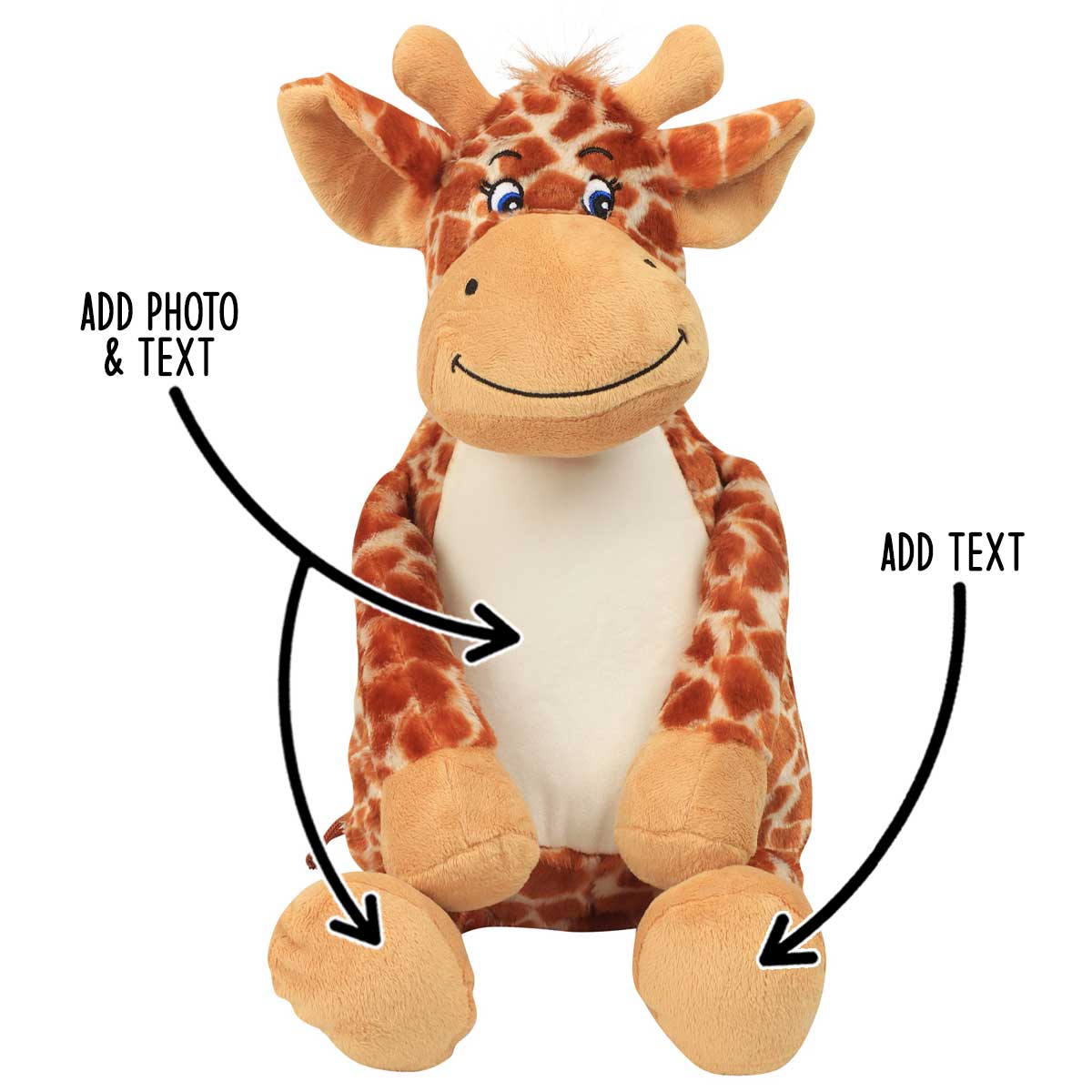 Personalised Large Giraffe Teddy Bear