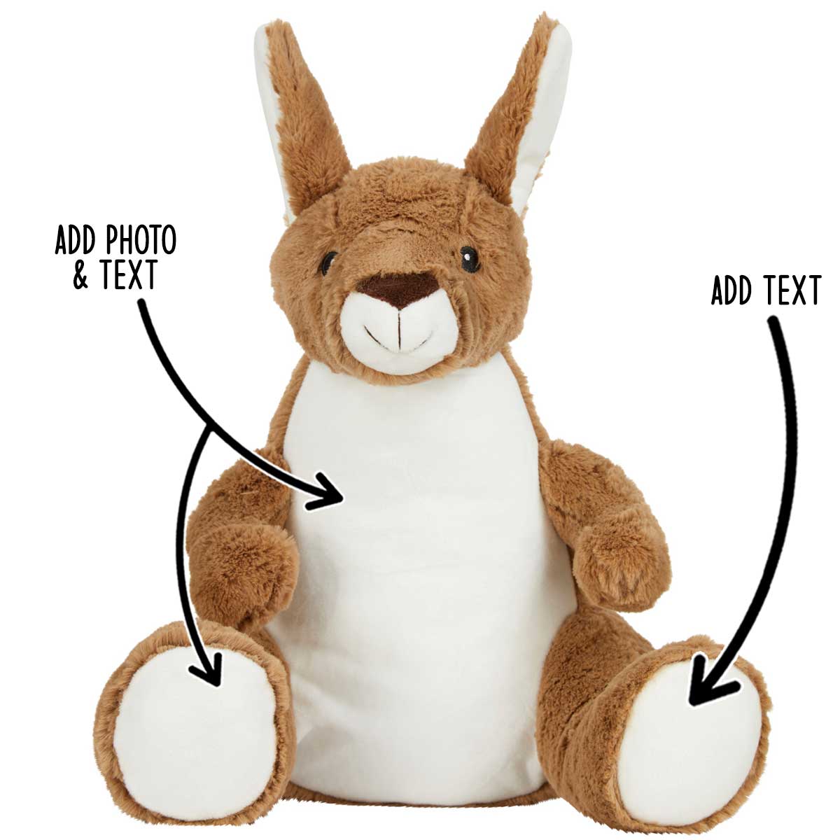 Personalised Large Kangaroo Teddy Bear