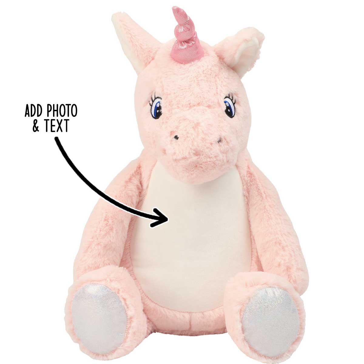 Personalised Large Unicorn Teddy