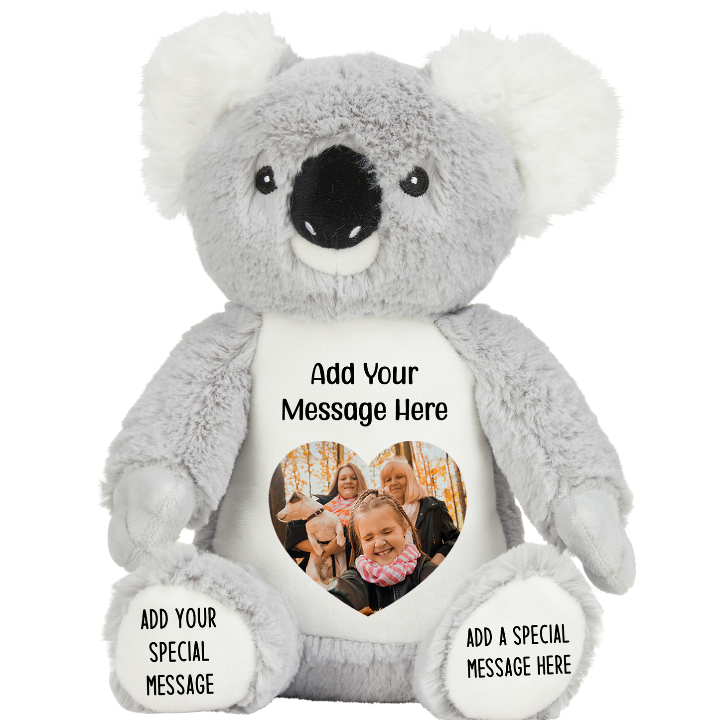 Design a Personalised Koala Teddy – Add Your Photo, Name or Message