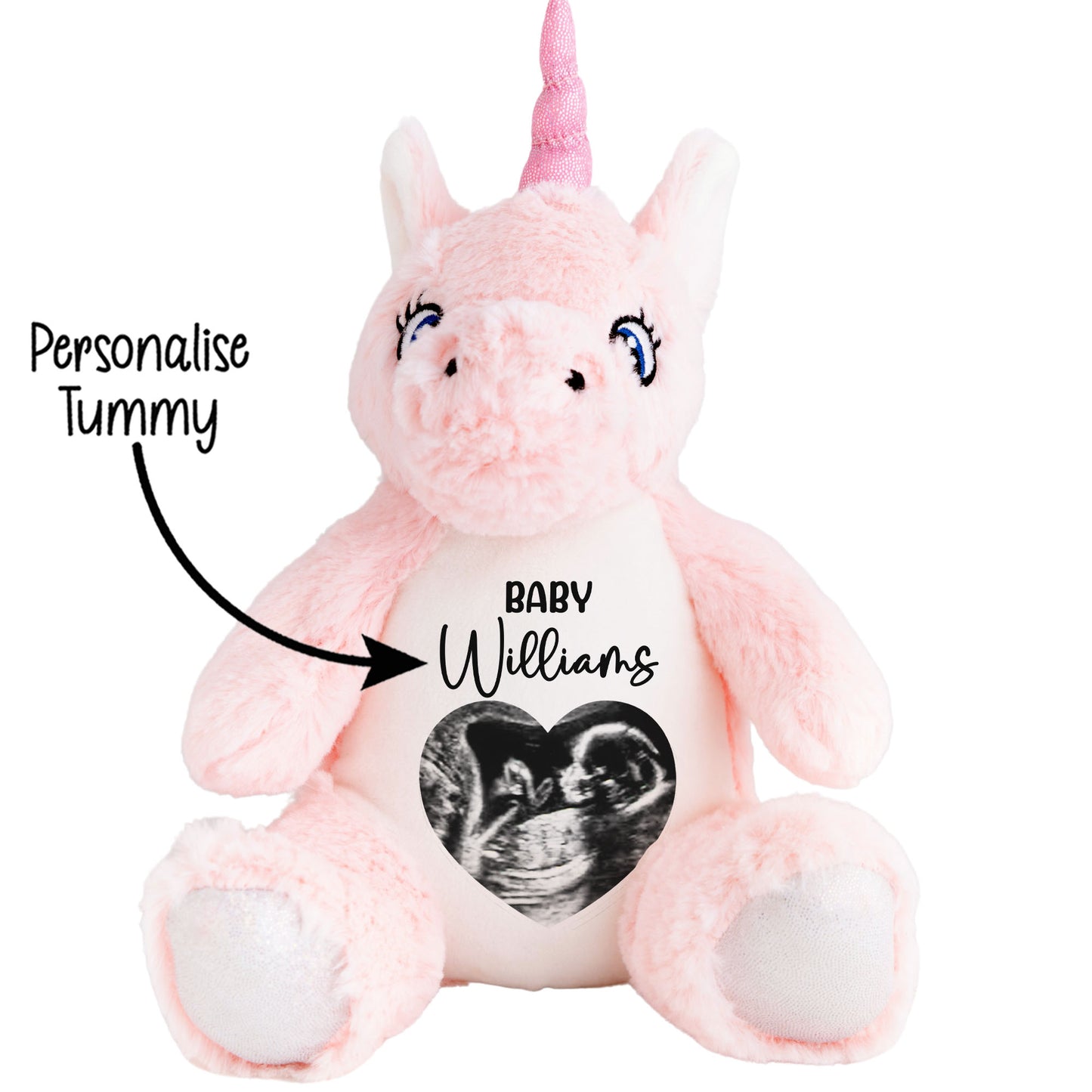 Personalised Pregnancy Reveal Baby Scan Photo Teddy Bear