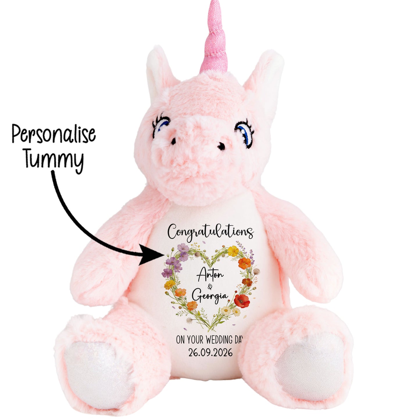Personalised 'Congratulations on Your Wedding Day' Teddy Bear