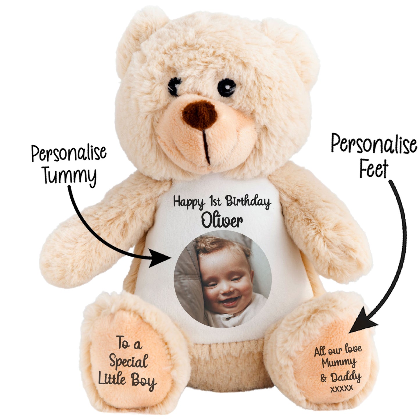 Design Your Own 1st Birthday Personalised Teddy Bear