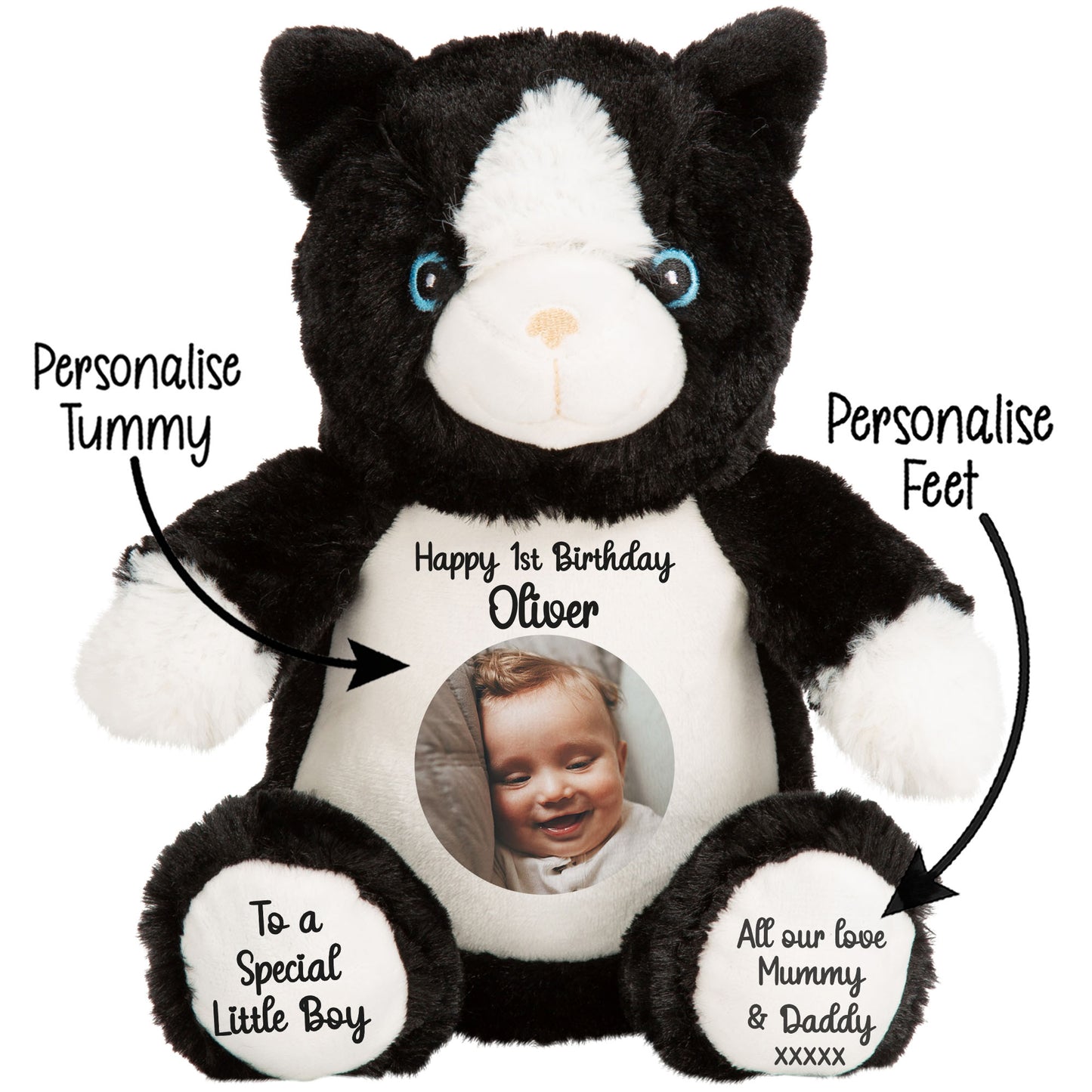Design Your Own 1st Birthday Personalised Teddy Bear