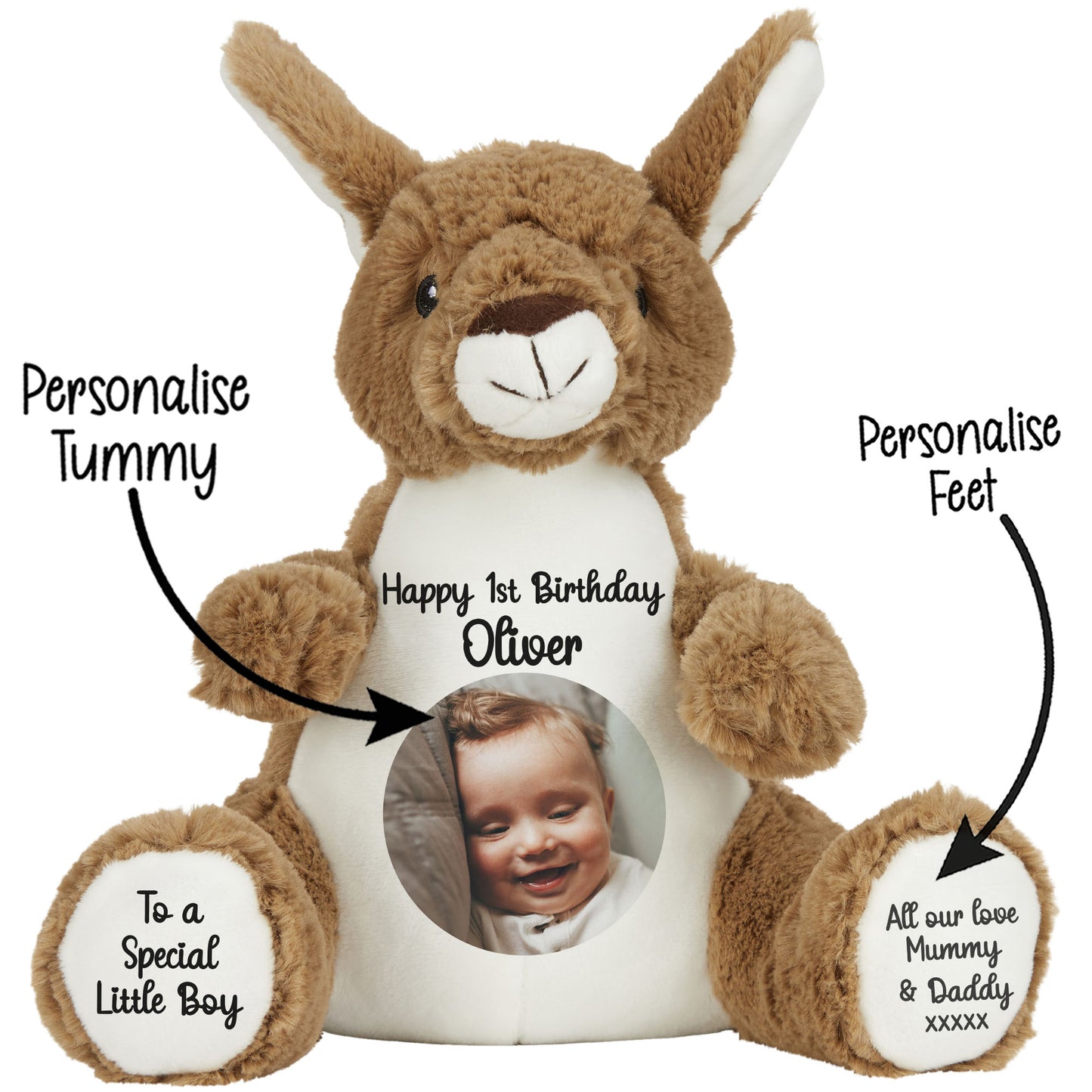 Design Your Own 1st Birthday Personalised Teddy Bear