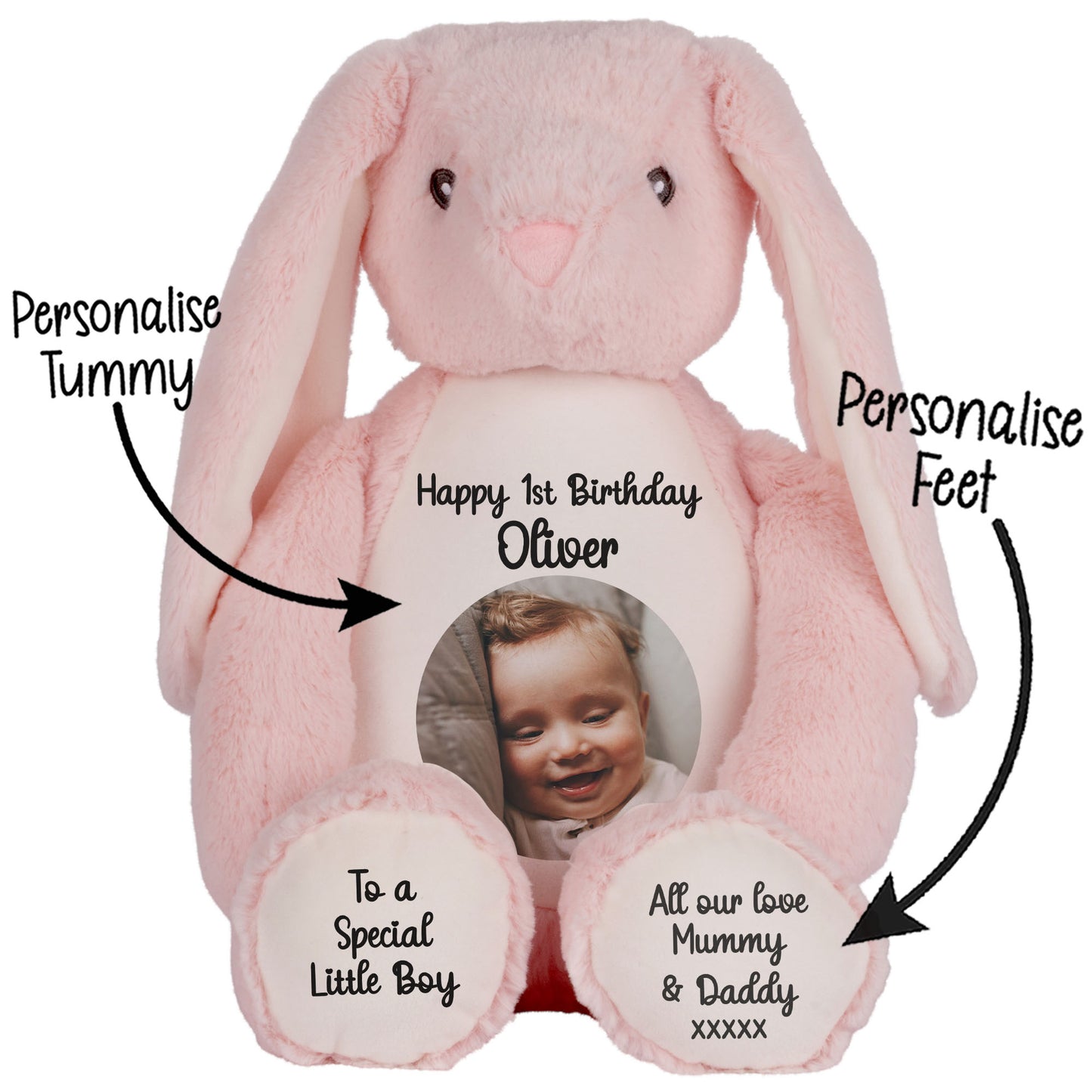 Design Your Own 1st Birthday Personalised Teddy Bear