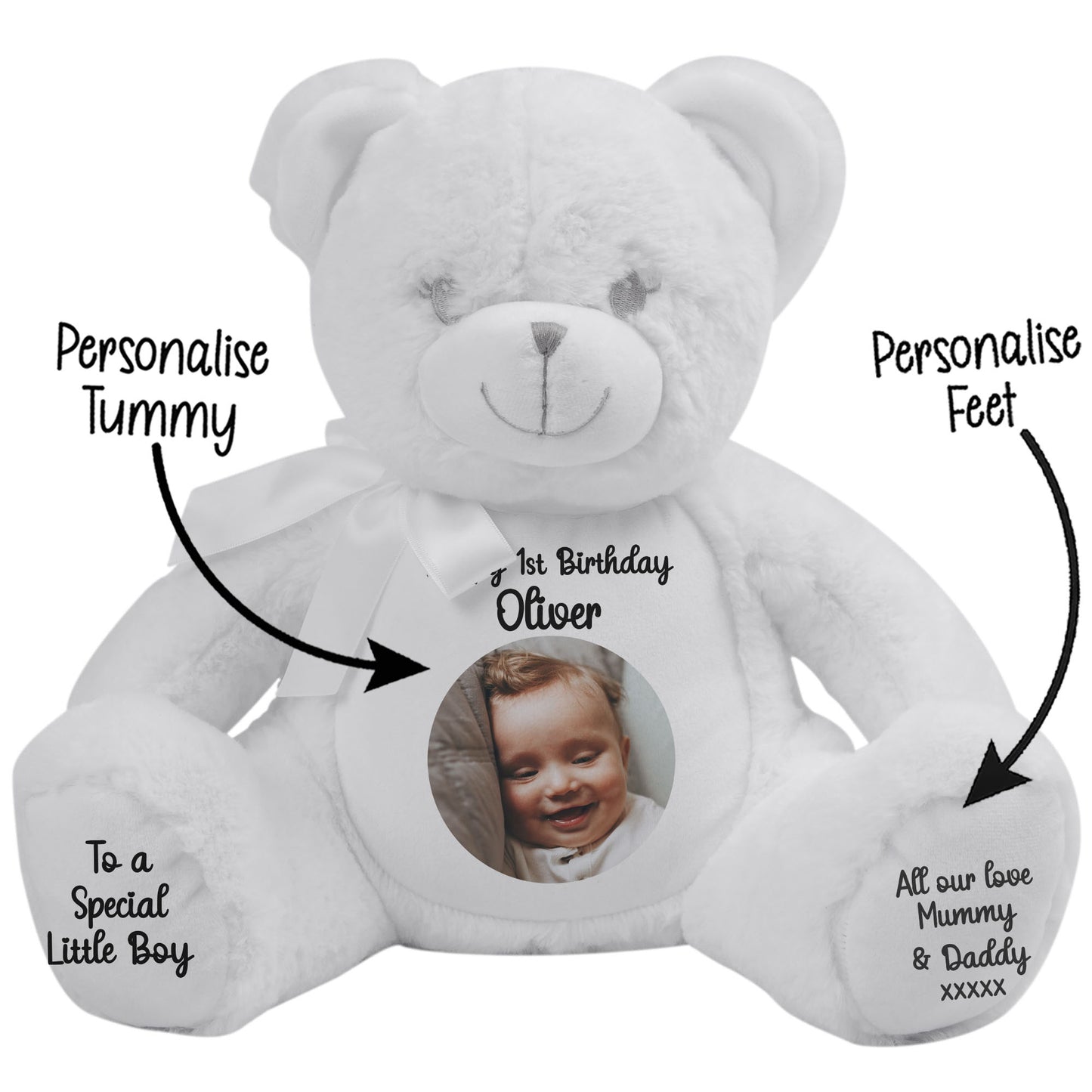 Design Your Own 1st Birthday Personalised Teddy Bear