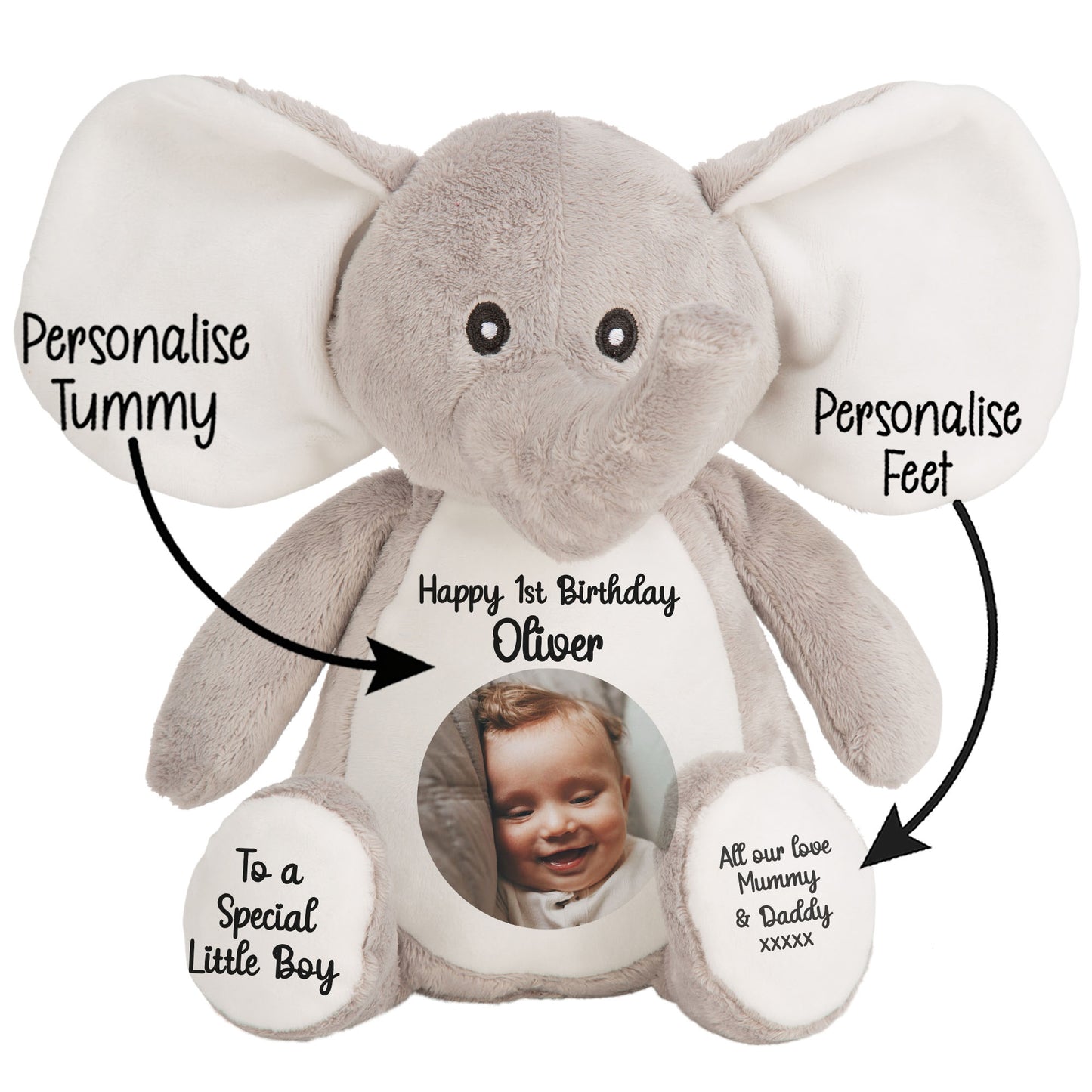 Design Your Own 1st Birthday Personalised Teddy Bear