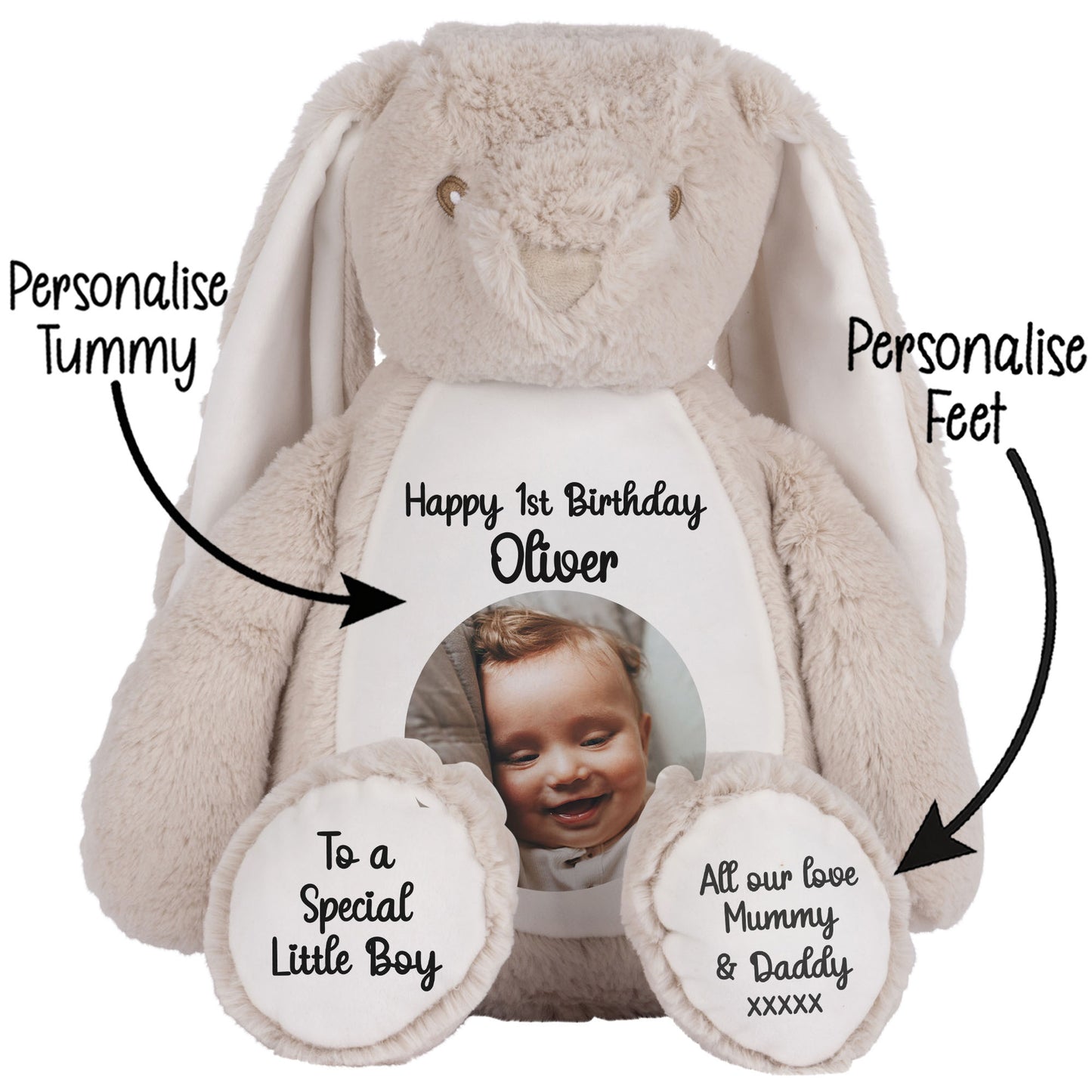 Design Your Own 1st Birthday Personalised Teddy Bear
