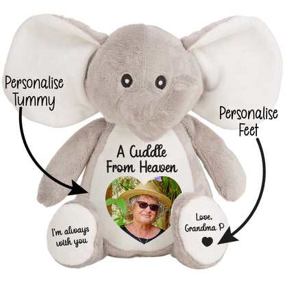 A Cuddle from Heaven Personalised Photo Teddy Bear