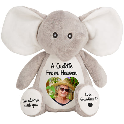 A Cuddle from Heaven Personalised Photo Teddy Bear