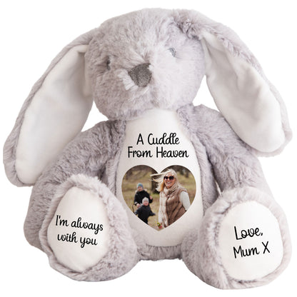 A Cuddle from Heaven Personalised Photo Teddy Bear