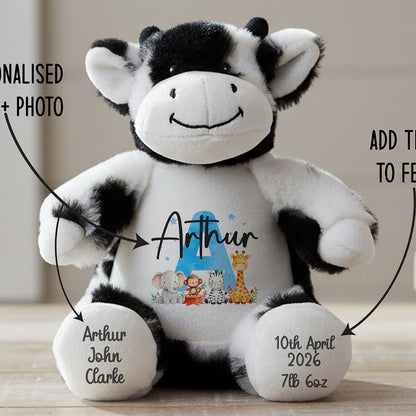 cow teddy personalised teddy bear