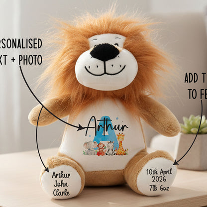 lion teddy personalised teddy bear