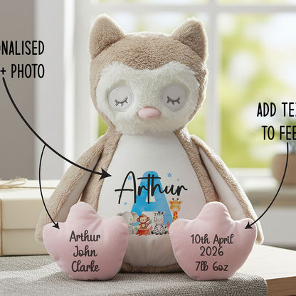 owl teddy personalised teddy bear