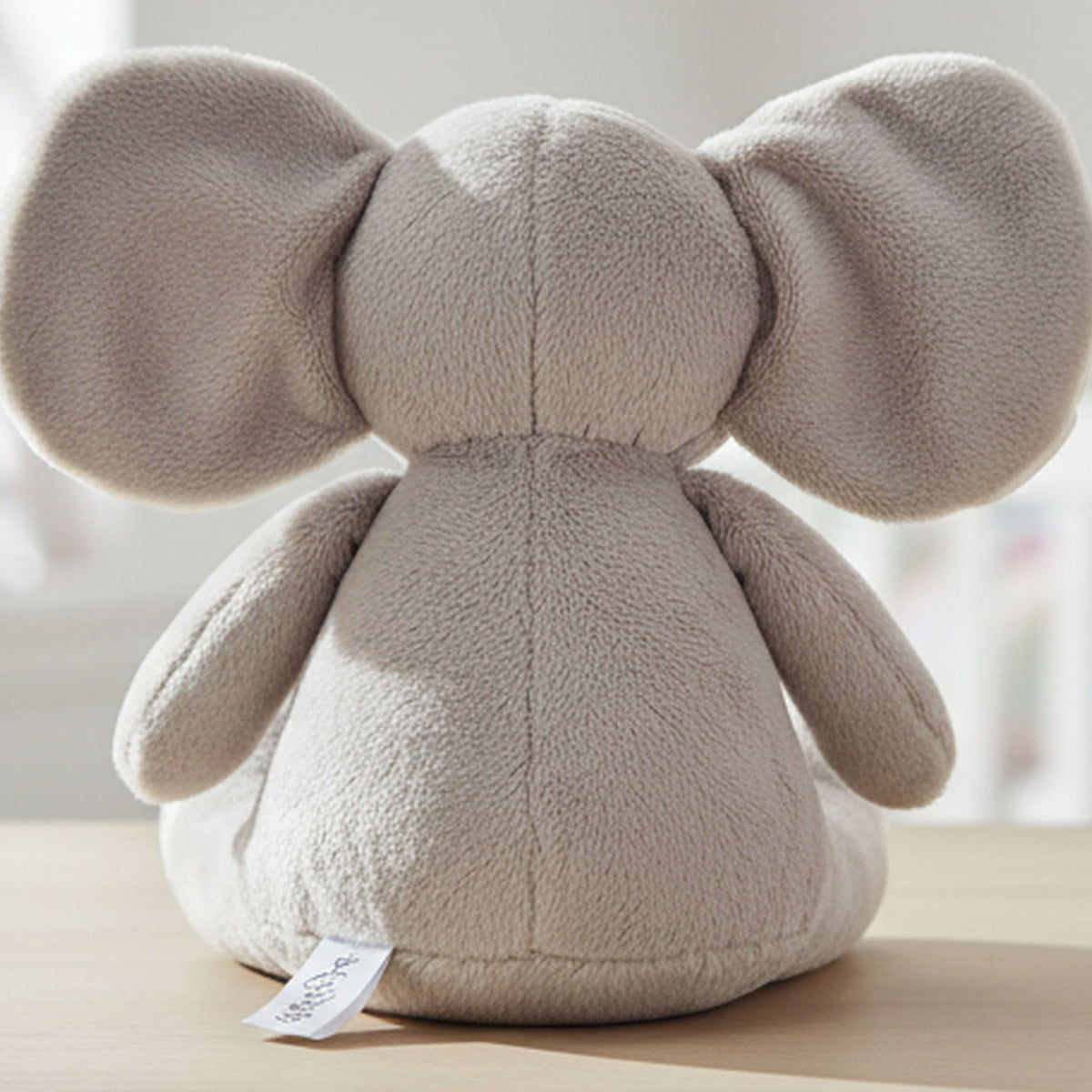 elephant teddy personalised teddy bear back view