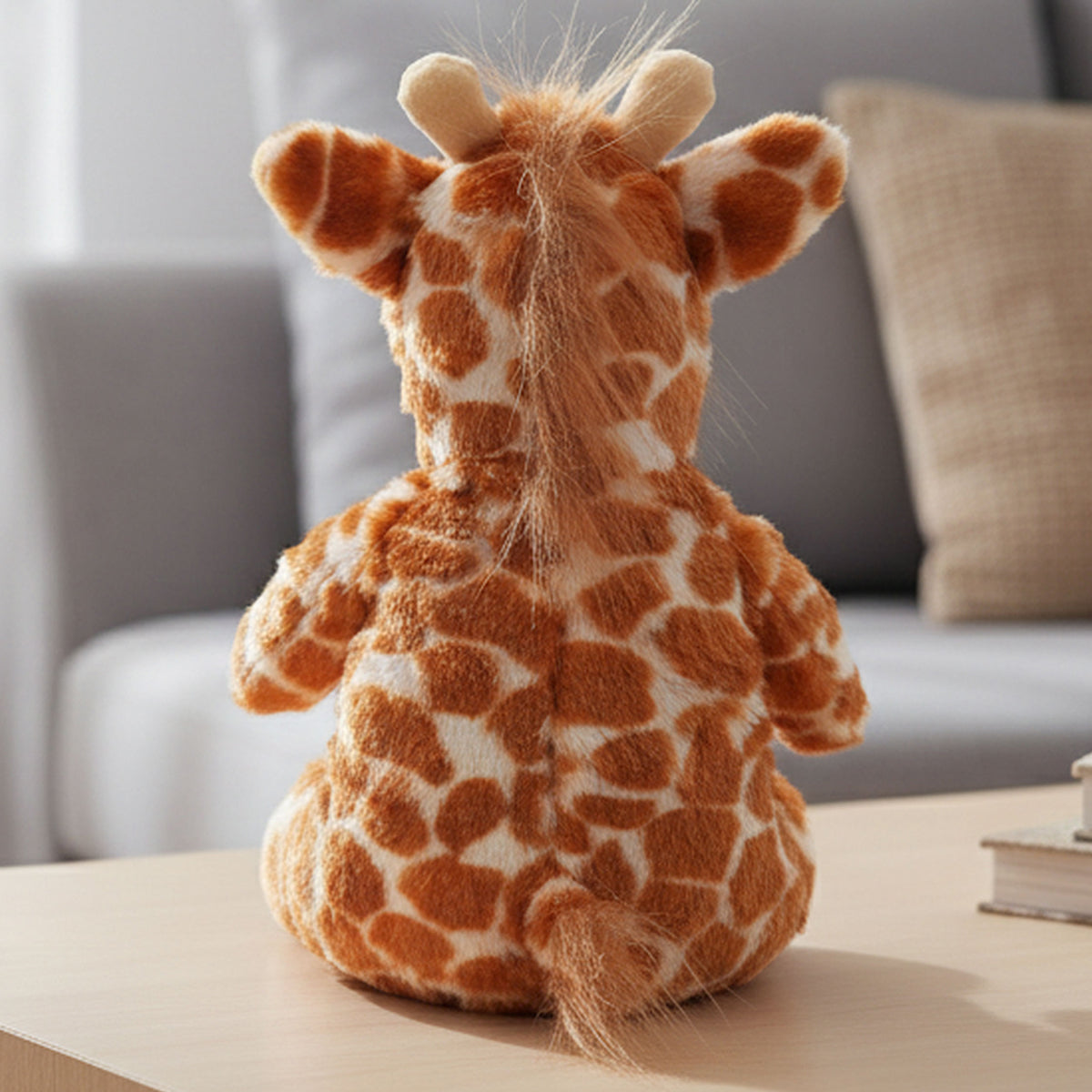 giraffe teddy personalised teddy bear back view