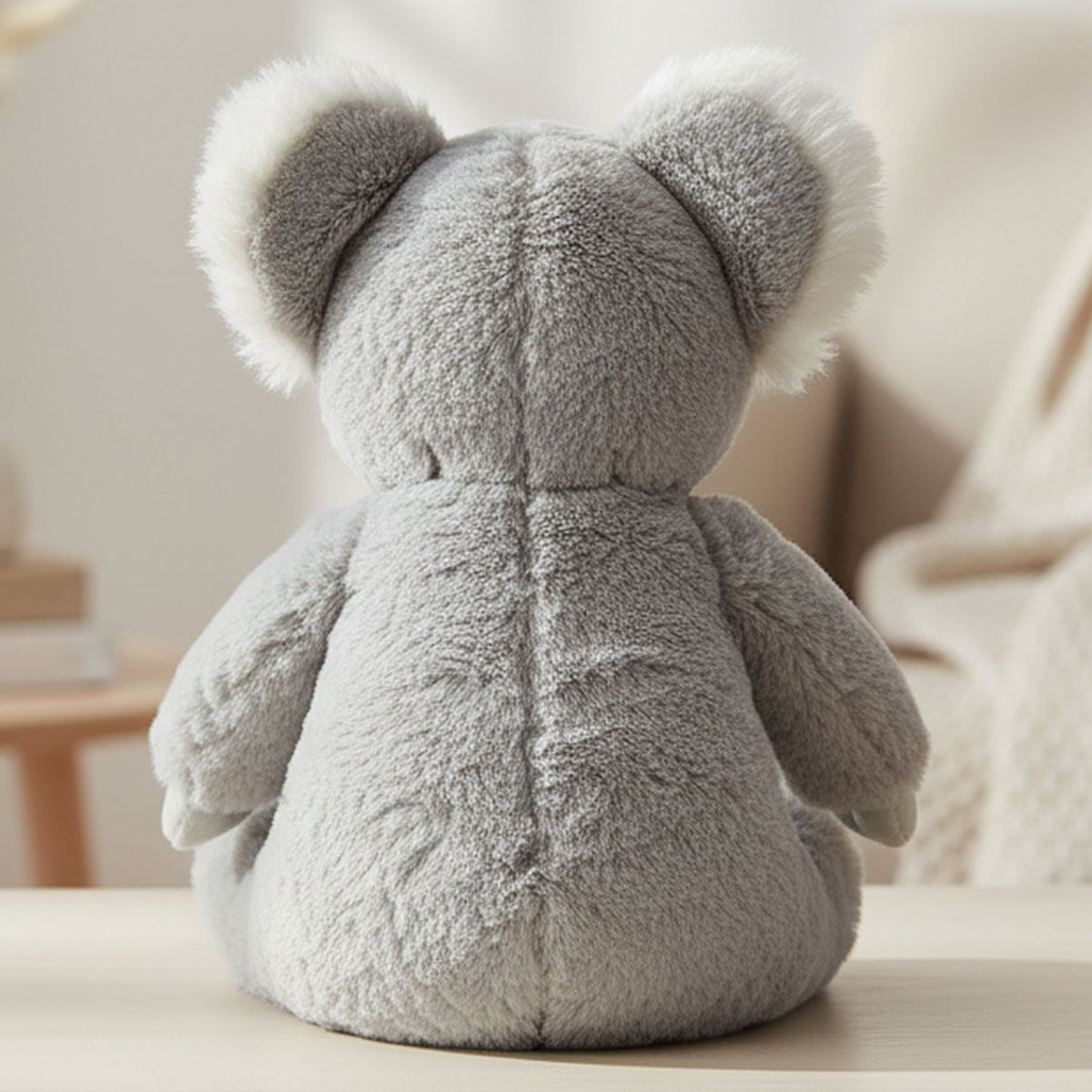 koala teddy personalised teddy bear back view
