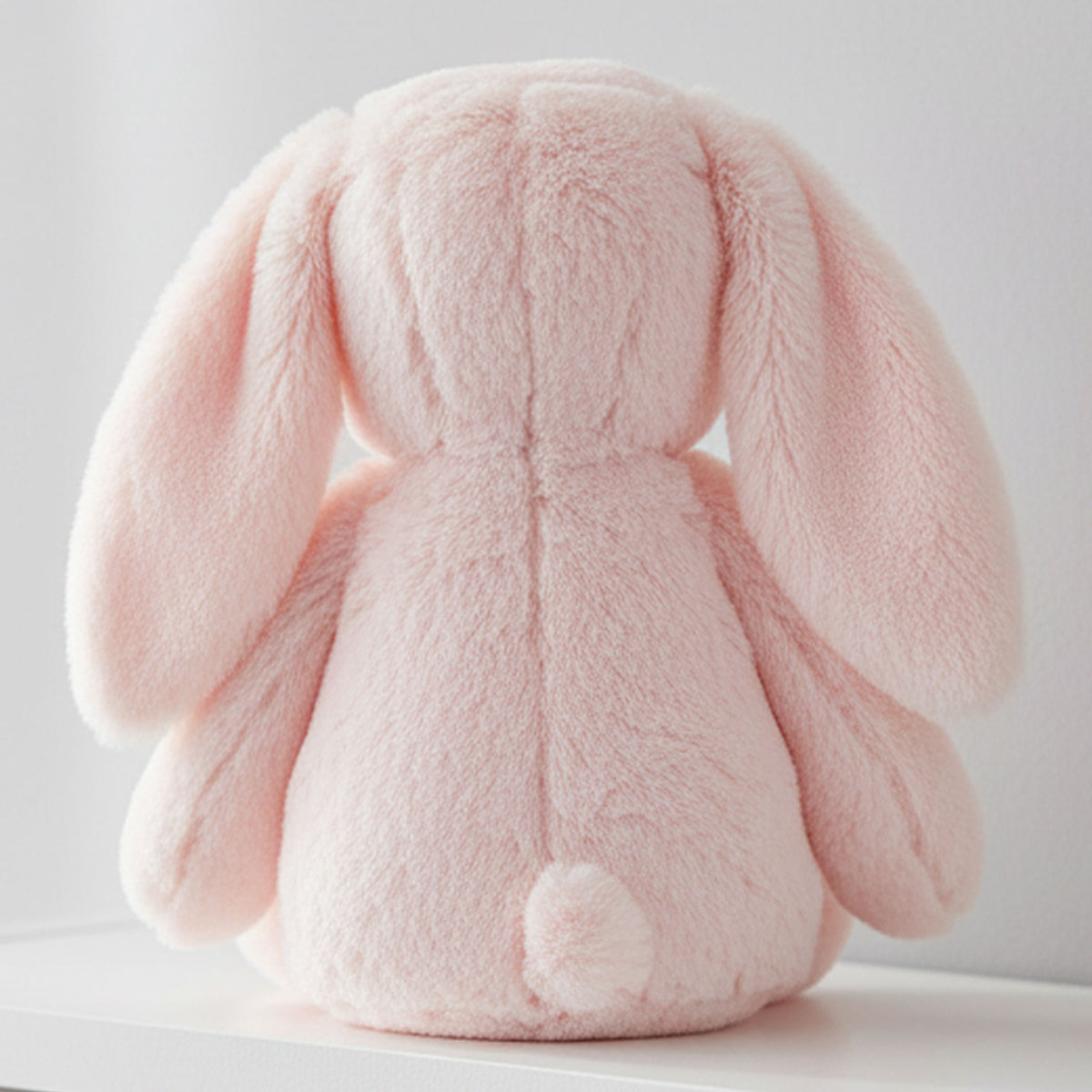 pink bunny teddy personalised teddy bear back view