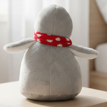 penguin teddy personalised teddy bear back view