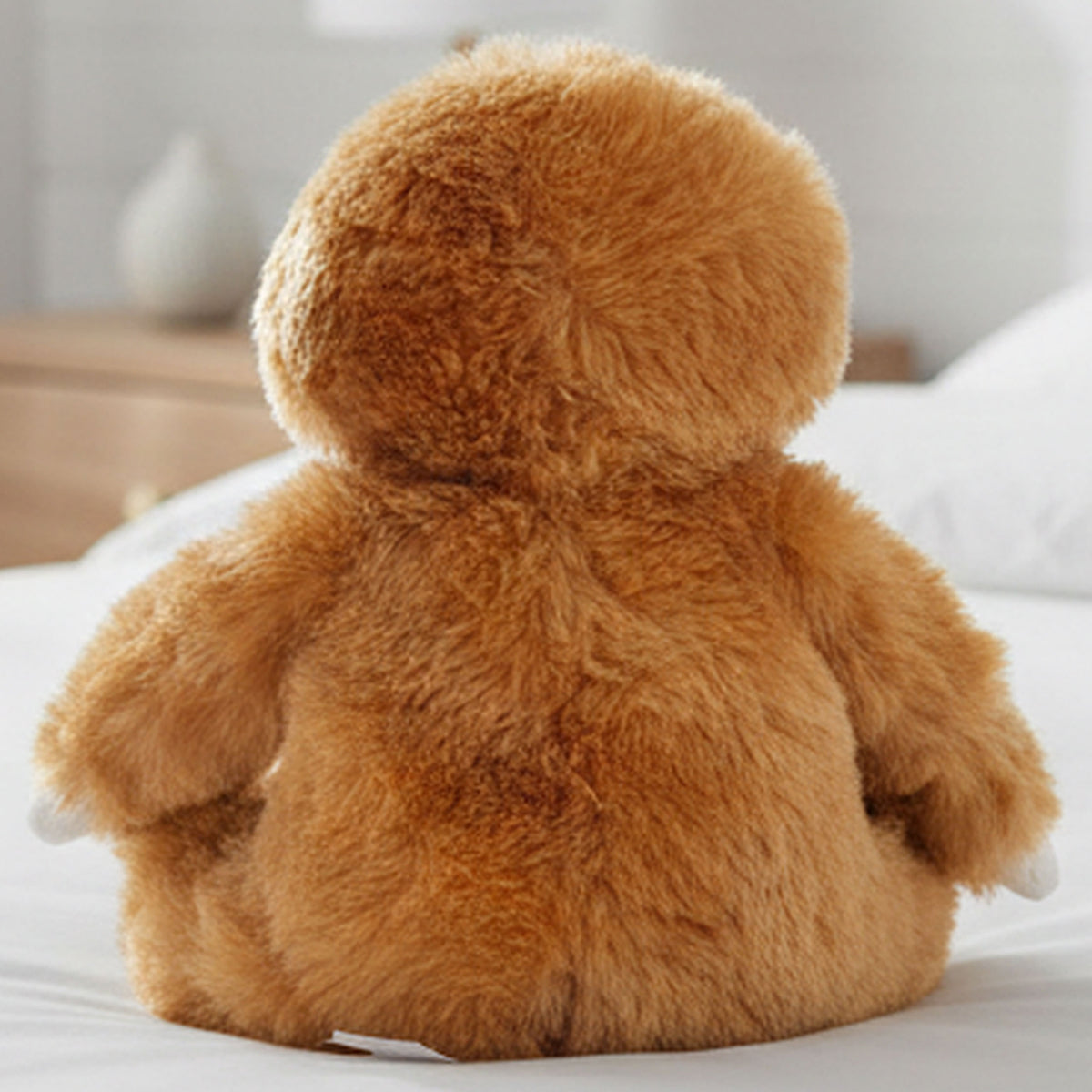 sloth teddy personalised teddy bear back view