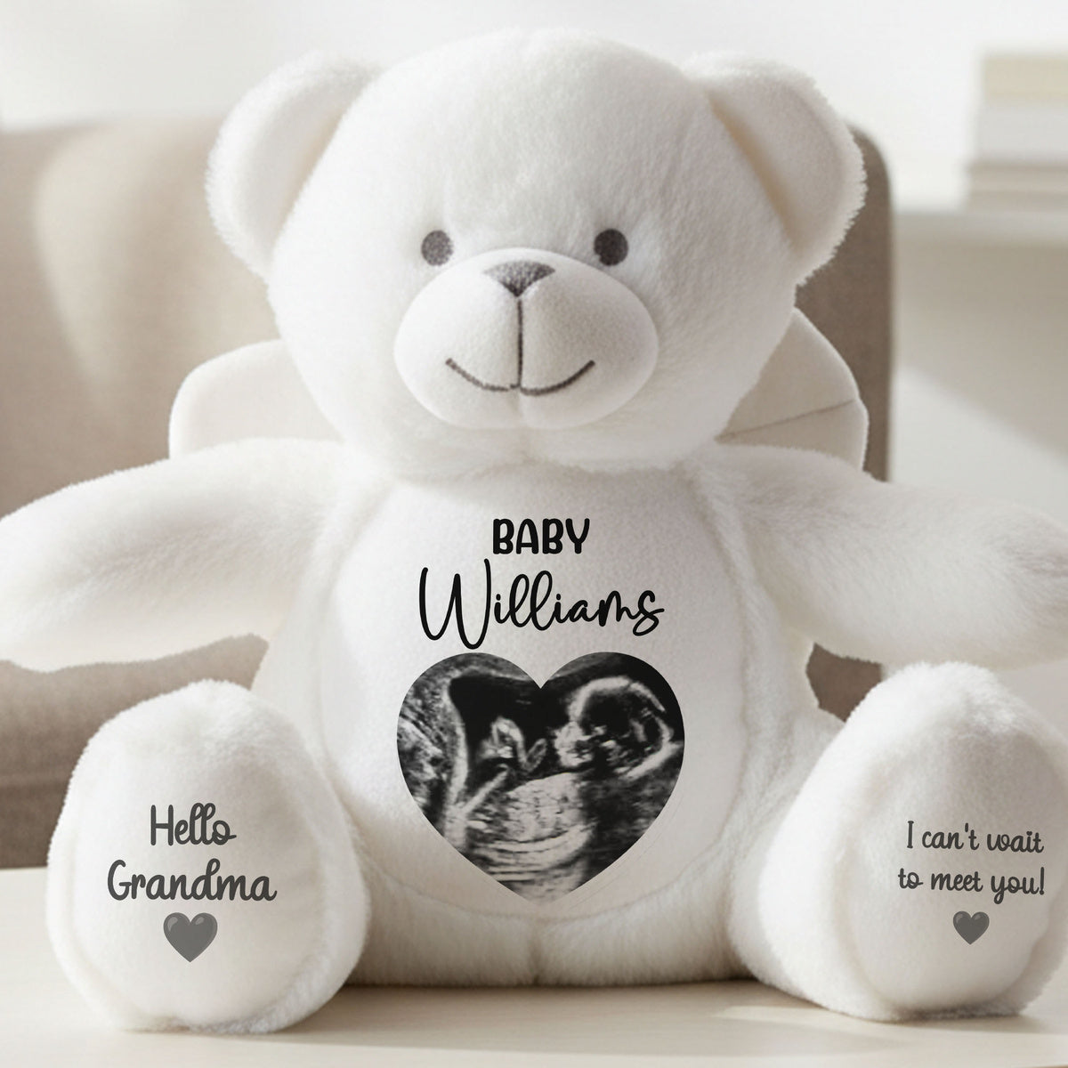 angel bear teddy personalised teddy bear