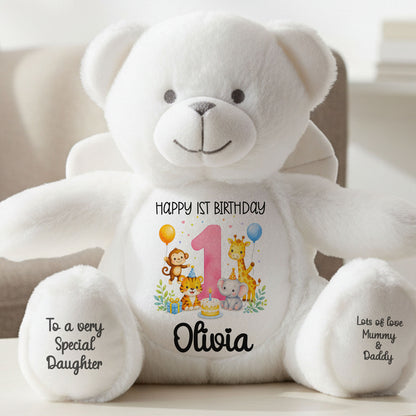 angel bear teddy personalised teddy bear