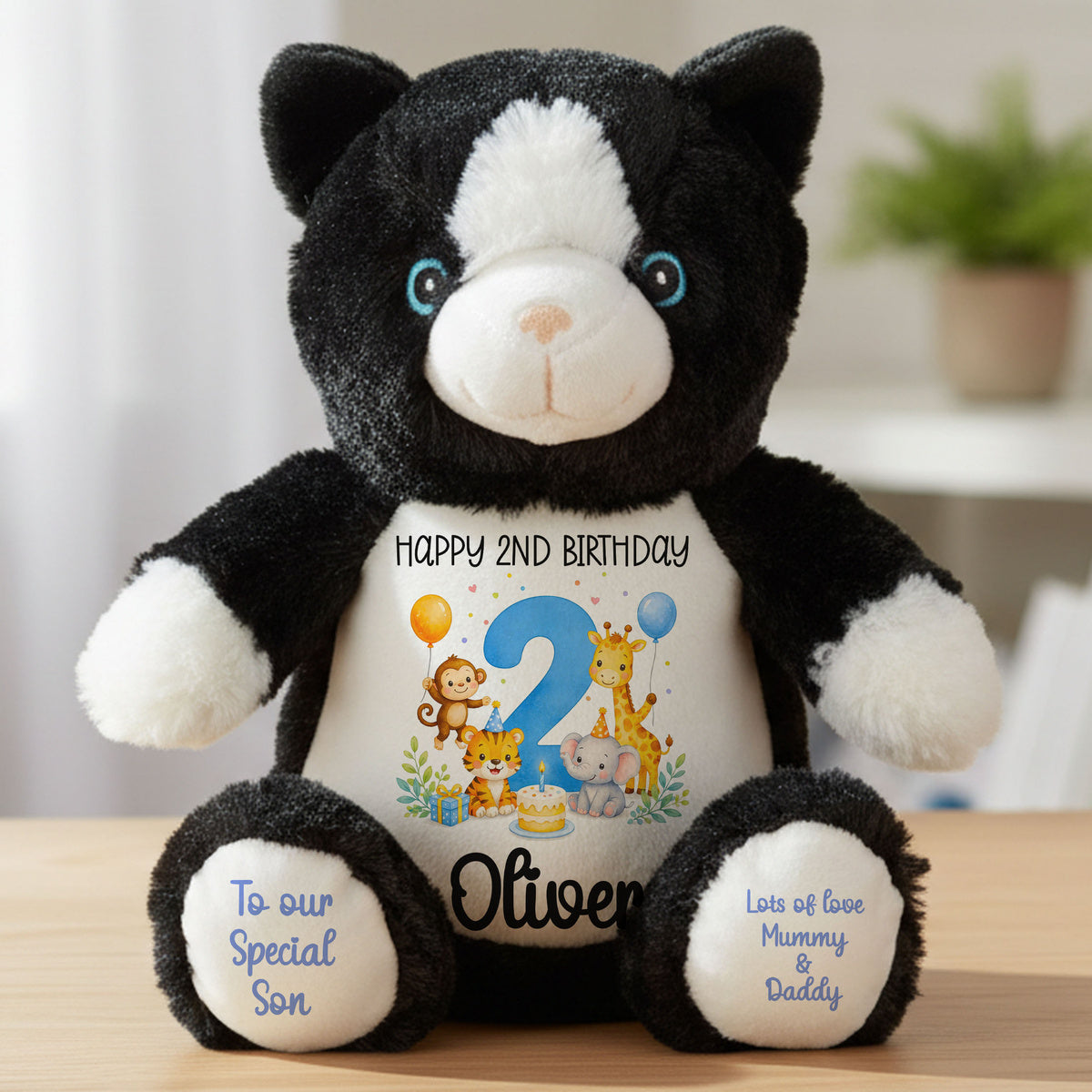cat teddy personalised teddy bear