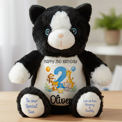 cat teddy personalised teddy bear