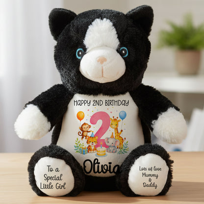 cat teddy personalised teddy bear