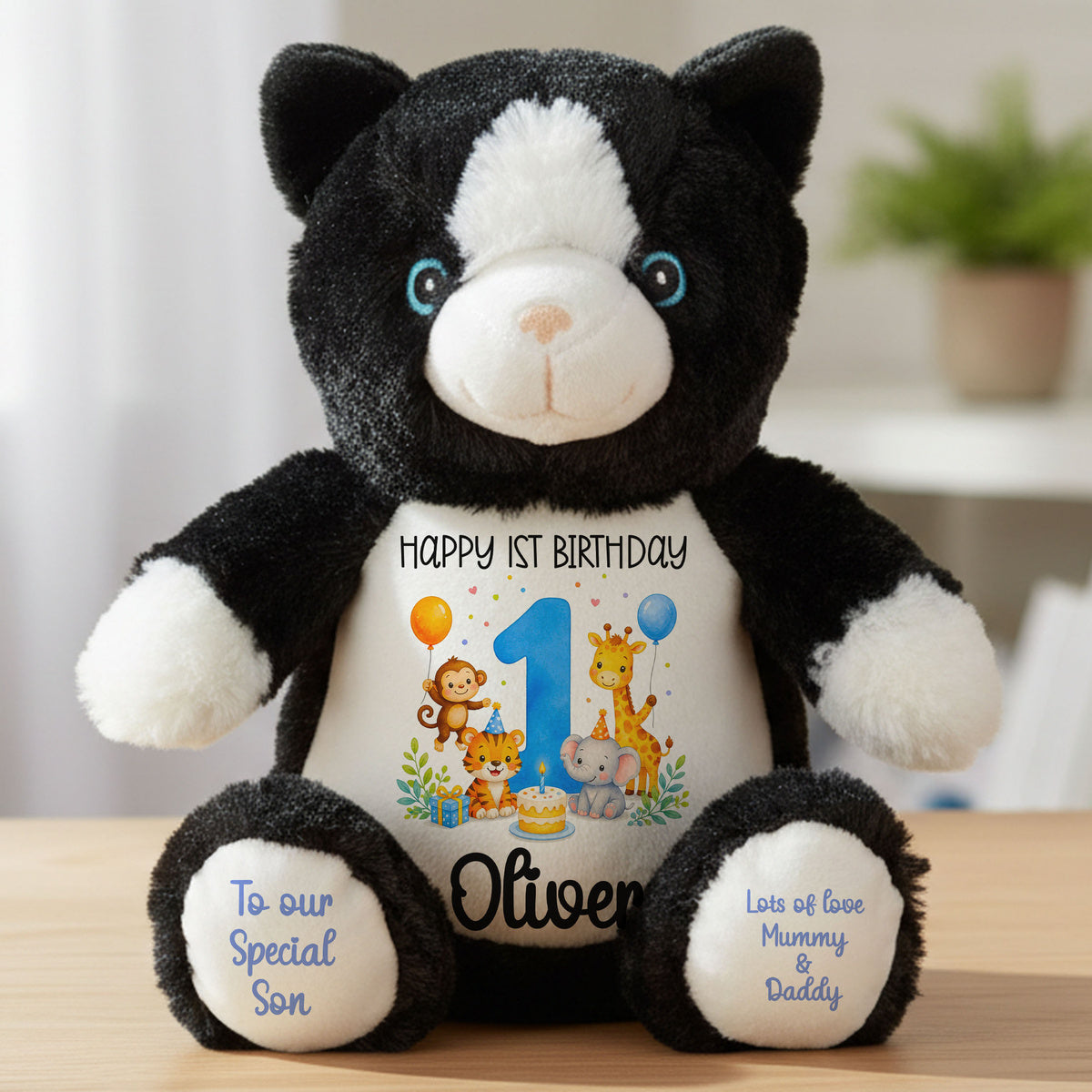 cat teddy personalised teddy bear