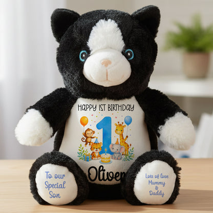 cat teddy personalised teddy bear