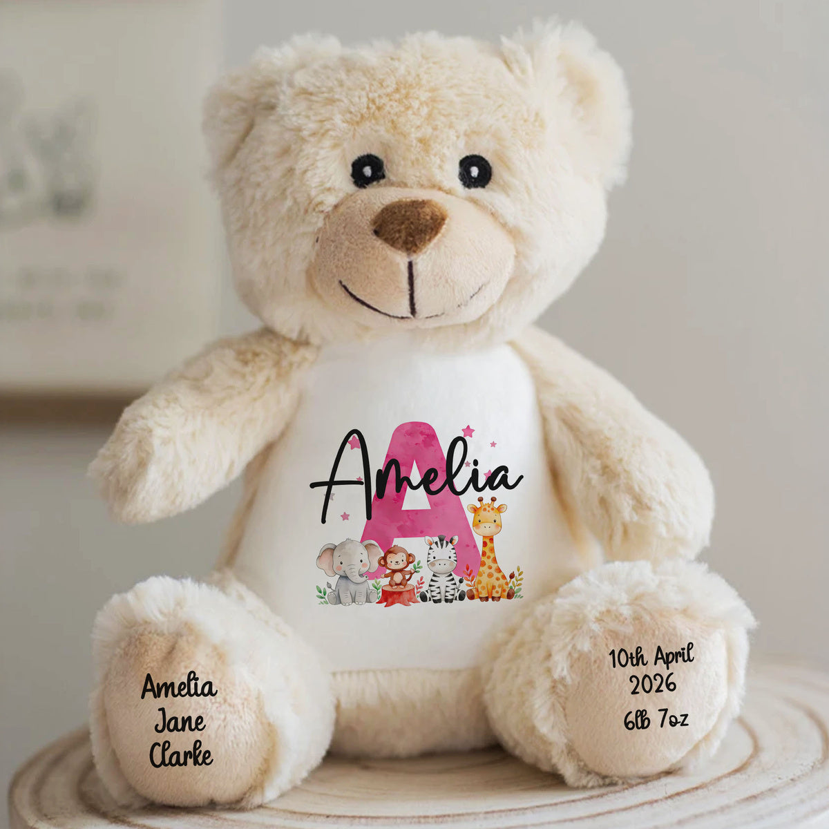 classic teddy bear personalised teddy bear