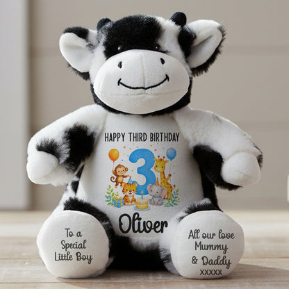 cow teddy personalised teddy bear