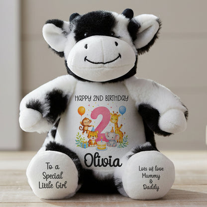 cow teddy personalised teddy bear