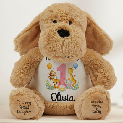dog teddy personalised teddy bear