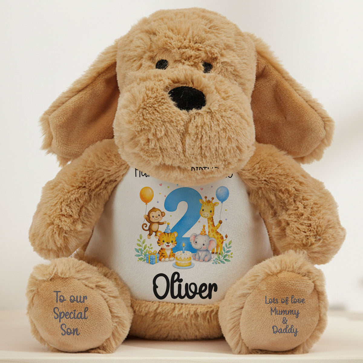 dog teddy personalised teddy bear