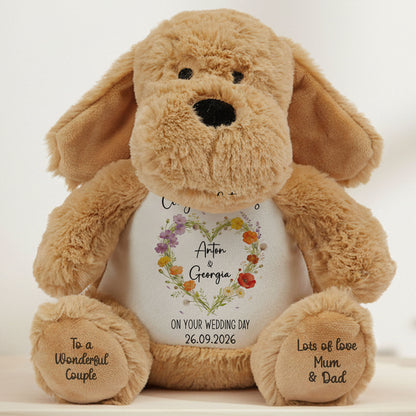 dog teddy personalised teddy bear