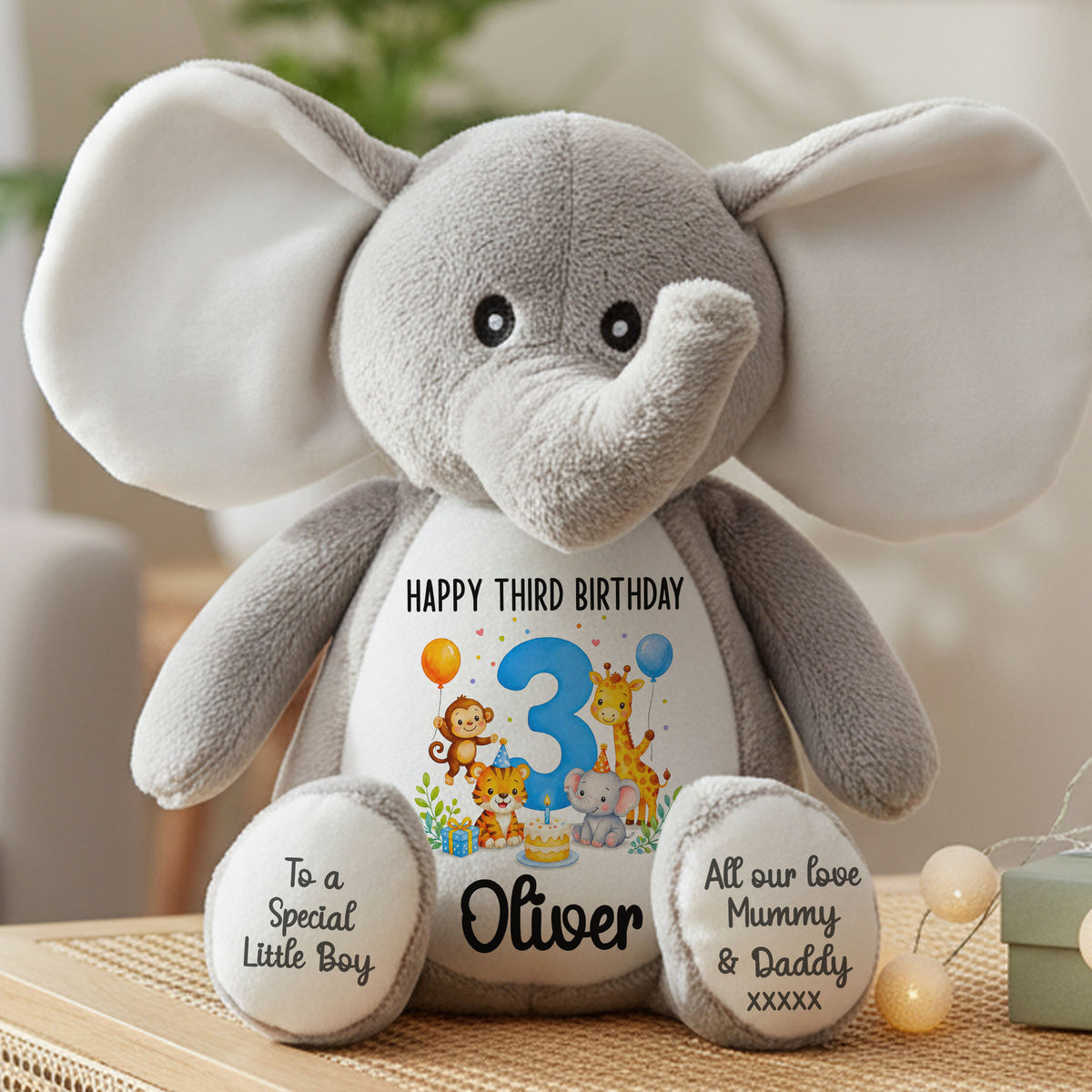 elephant teddy personalised teddy bear